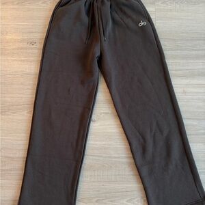 ALO Yoga Black Wide-Leg Sweatpants
